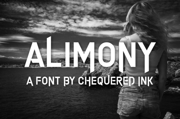 Alimony: A Bold Display Font