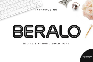 Beralo Inline: A Modern Display Font