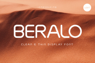 Beralo Light: A Bold Display Font