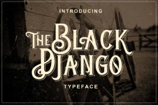 Black Django Font for Web Design
