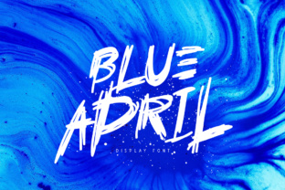 Blue April Font for Creative Projects