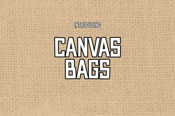 Canvas Bags: A Cheerful Font for Business Branding
