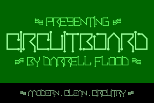 Circuitboard: A Bold Display Font