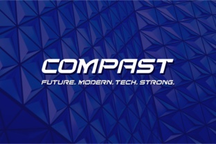 Compast: A Futuristic Font for Creative Projects