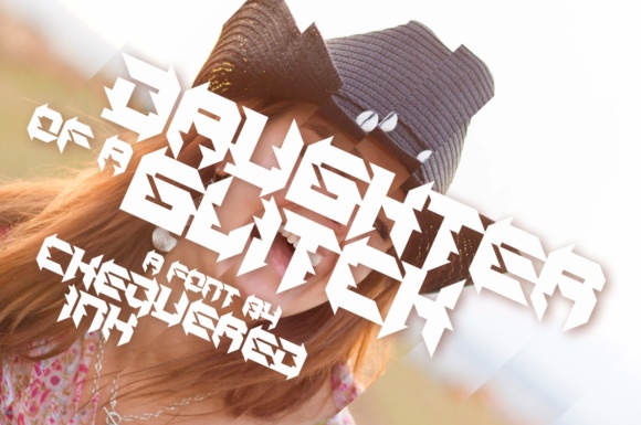 Daughter of a Glitch Font for Web Design