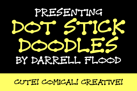 Dot Stick Doodles: A Playful Display Font