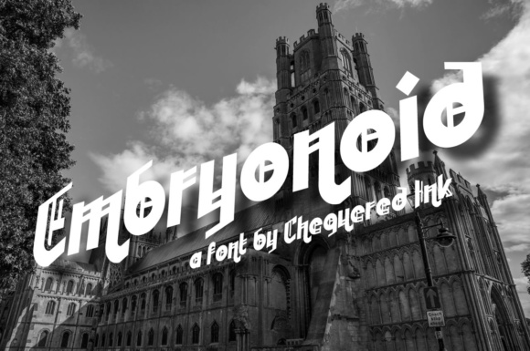 Embryonoid: A Gothic Font with a Modern Touch