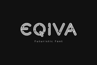 Eqiva: A Futuristic Font for Editorial Design