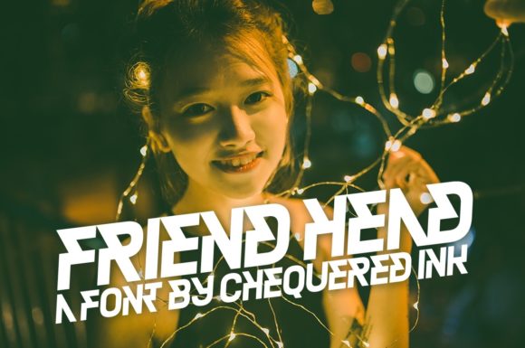 Friend Head: A Bold Display Font for Creative Projects