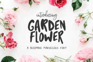 Garden Flower Font for Creative Projects