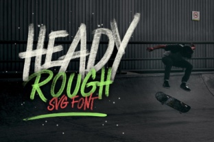 Heady Rough: A Bold Display Font