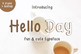 Hello Day: A Cute Handwritten Font for Creative Projects