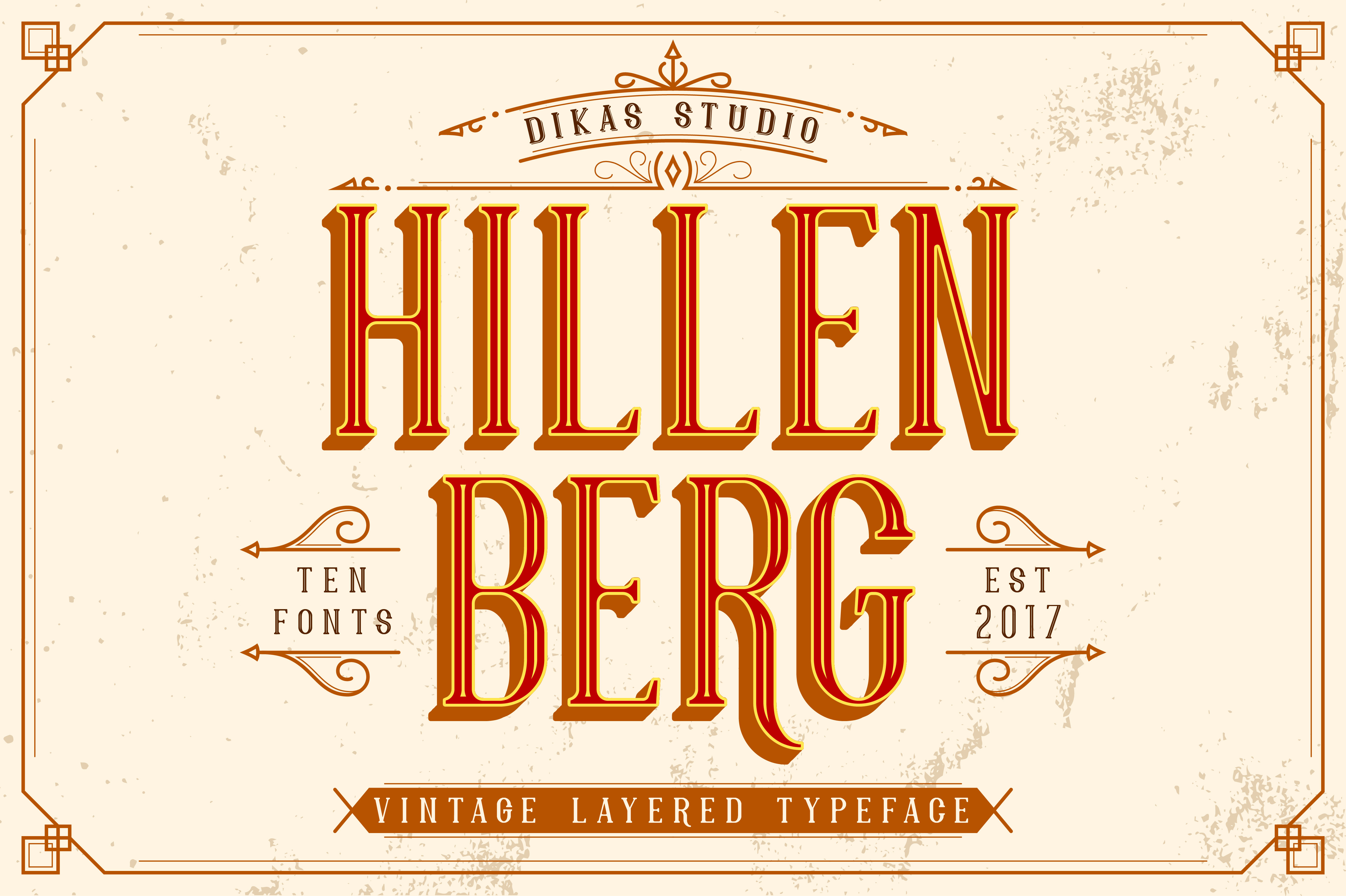 Hillenberg: A Vintage Display Font for Creative Campaigns