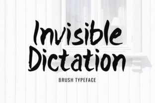 Invisible Dictation Font