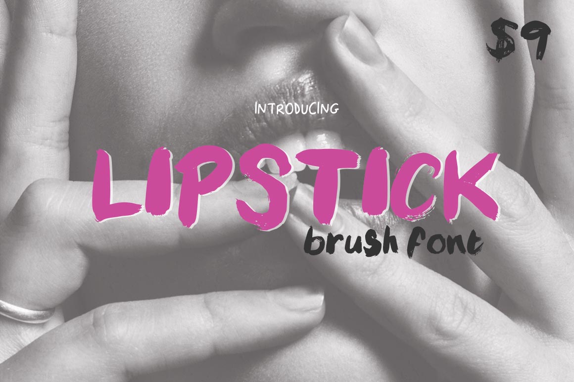 Lipstick Brush Font for Creative Projects