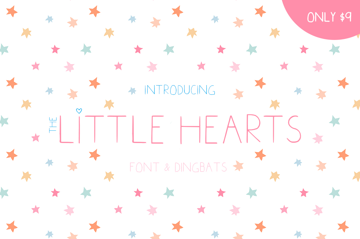 Little Hearts: A Fun Display Font for Web Design