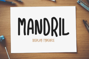 Mandril: A Bold, Stylish Display Font