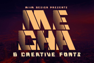 Mecha: A Retro-Futuristic Display Font