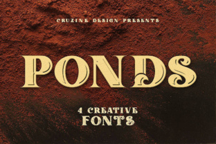 Ponds: A Vintage Display Font for Impactful Campaigns