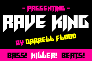 Rave King Font: Bold & Futuristic Design