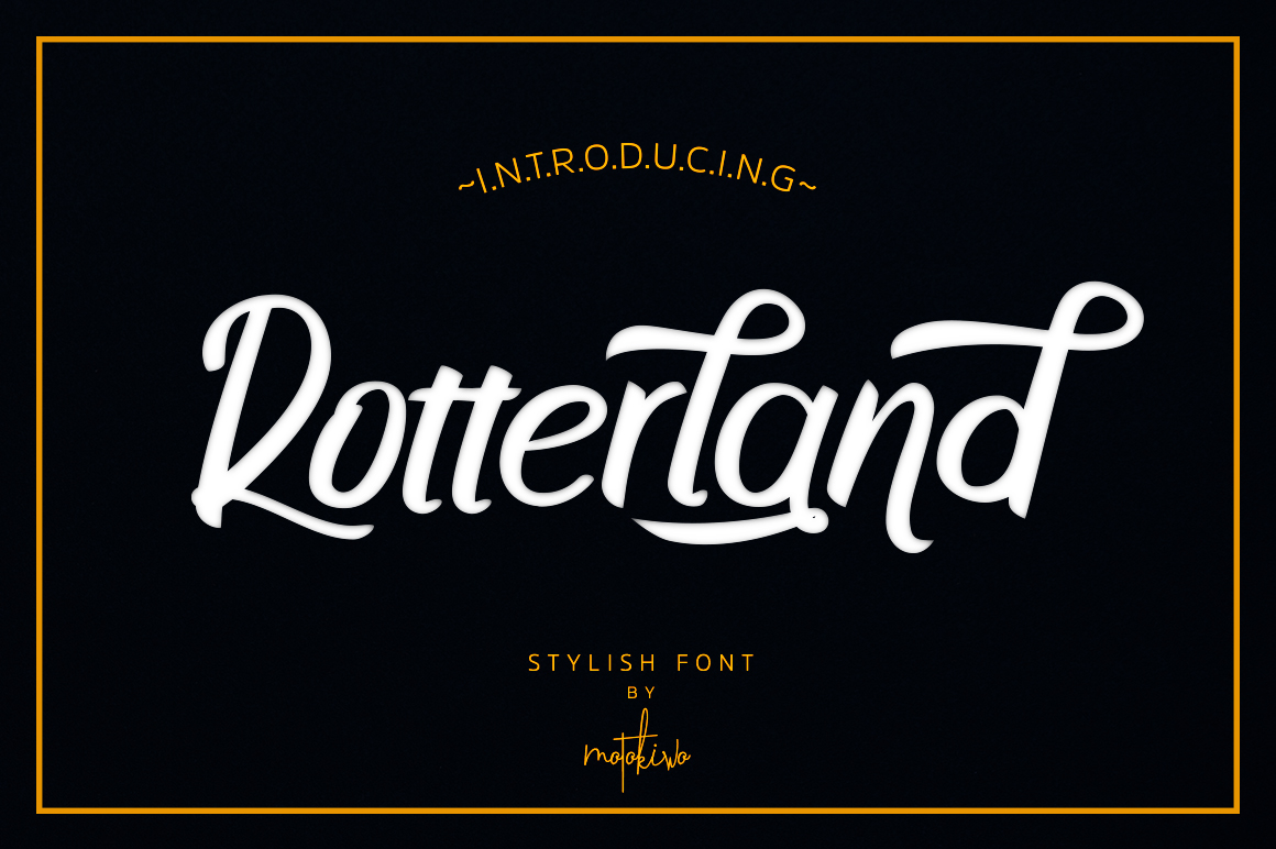 Rotterland: A Stylish Display Font