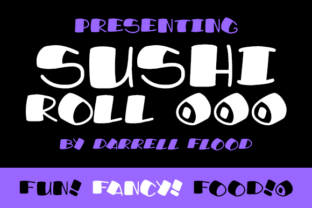 Sushi Roll Font: A Creative Display Type